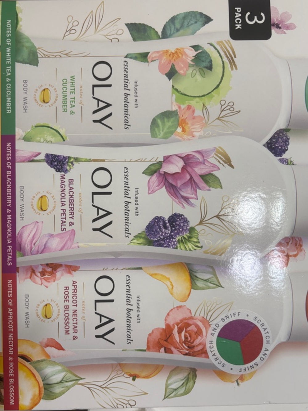 OLAY 3 pack women’s body wash